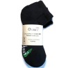 chaussettes pour professionnels courte coton bio bouclette noir