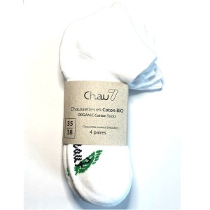 chaussettes pour professionnels courte coton bio bouclette noir