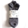 fournisseur chaussette  professionnels courte bambou gris grossite