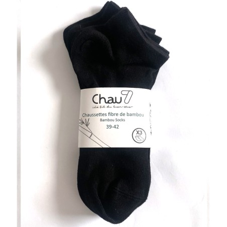 fournisseur chaussette  professionnels courte bambou noir grossite