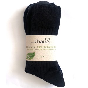 fournisseur chaussette professionnels chaussettes fil ecosse bio cotelé couleur grossiste